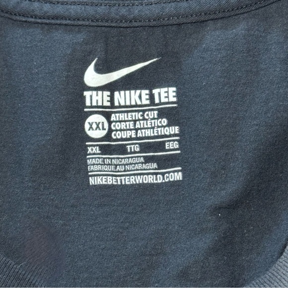 NIKE Men's Short Sleeve Black Border League "Show Us Don't Tell Us" Tee Size XXL - Picture 3 of 10